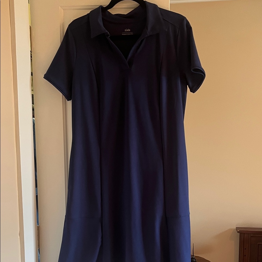 Zella Midnight Blue Polo Dress